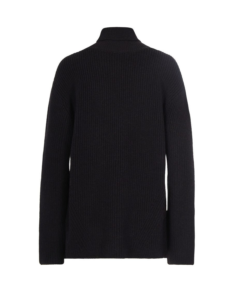 P.A.R.O.S.H. Embroidered Floral Sweater – Dark Brown