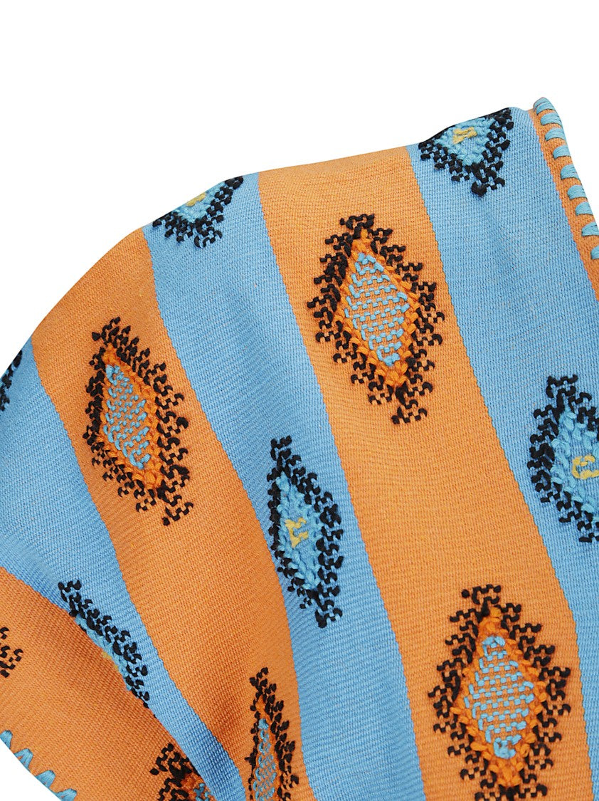 Tan Dem Short-Sleeved Cotton Kaftan