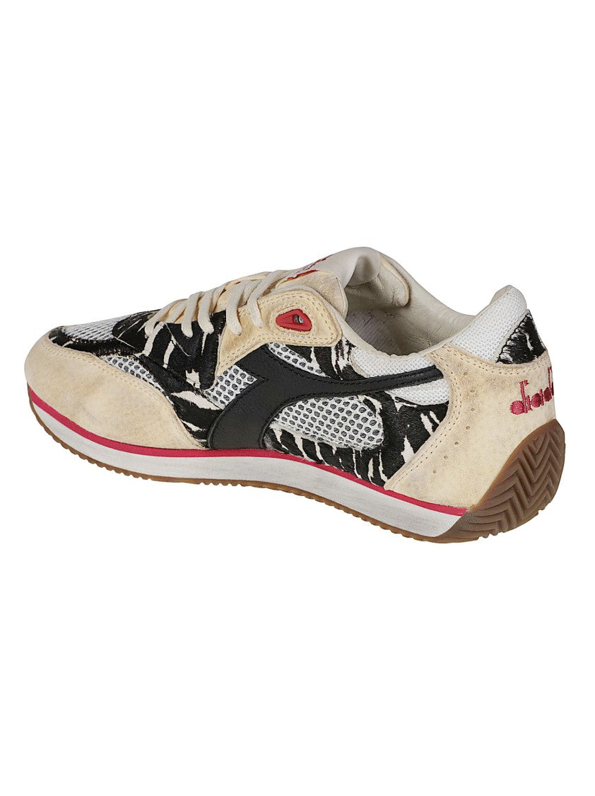 Diadora Equipe Revenge Totem Leather-Blend Low-Top Sneakers