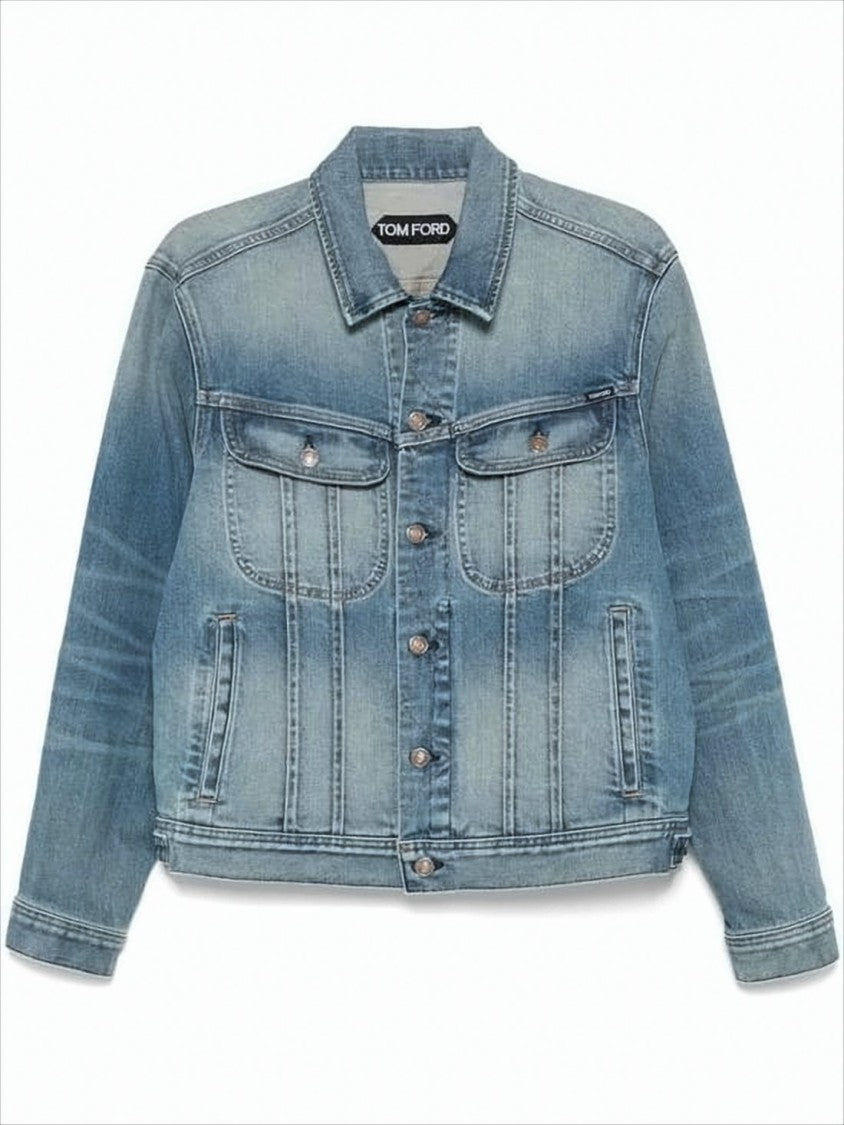 Tom Ford Medium Blue Wash Denim Jacket