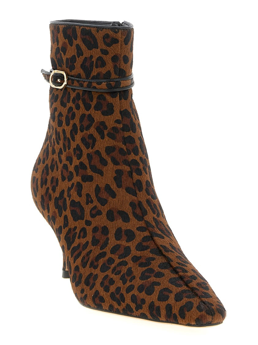 Twin-Set Animal Print Ankle Boots