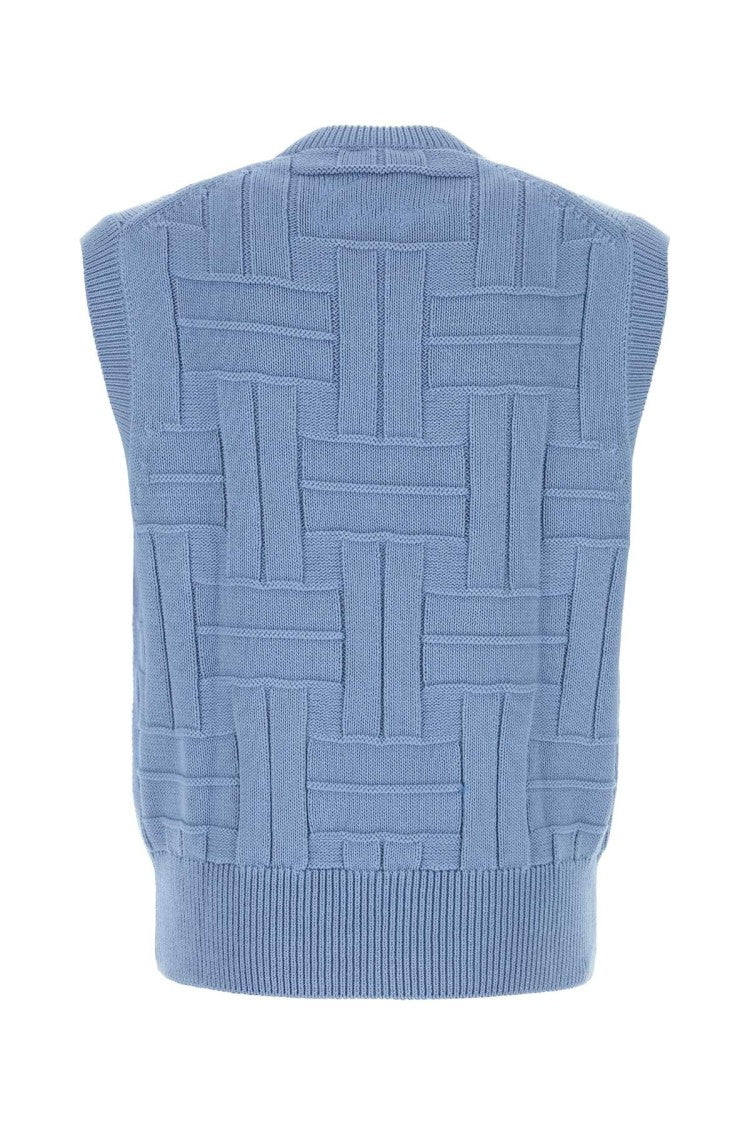 Kenzo Cerulean Blue Cotton Vest