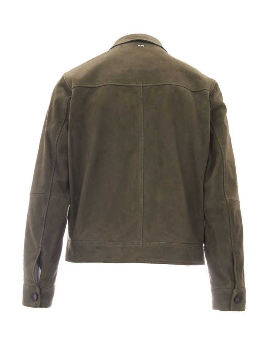 Boss Soft Suede Pointed Collar Jacket