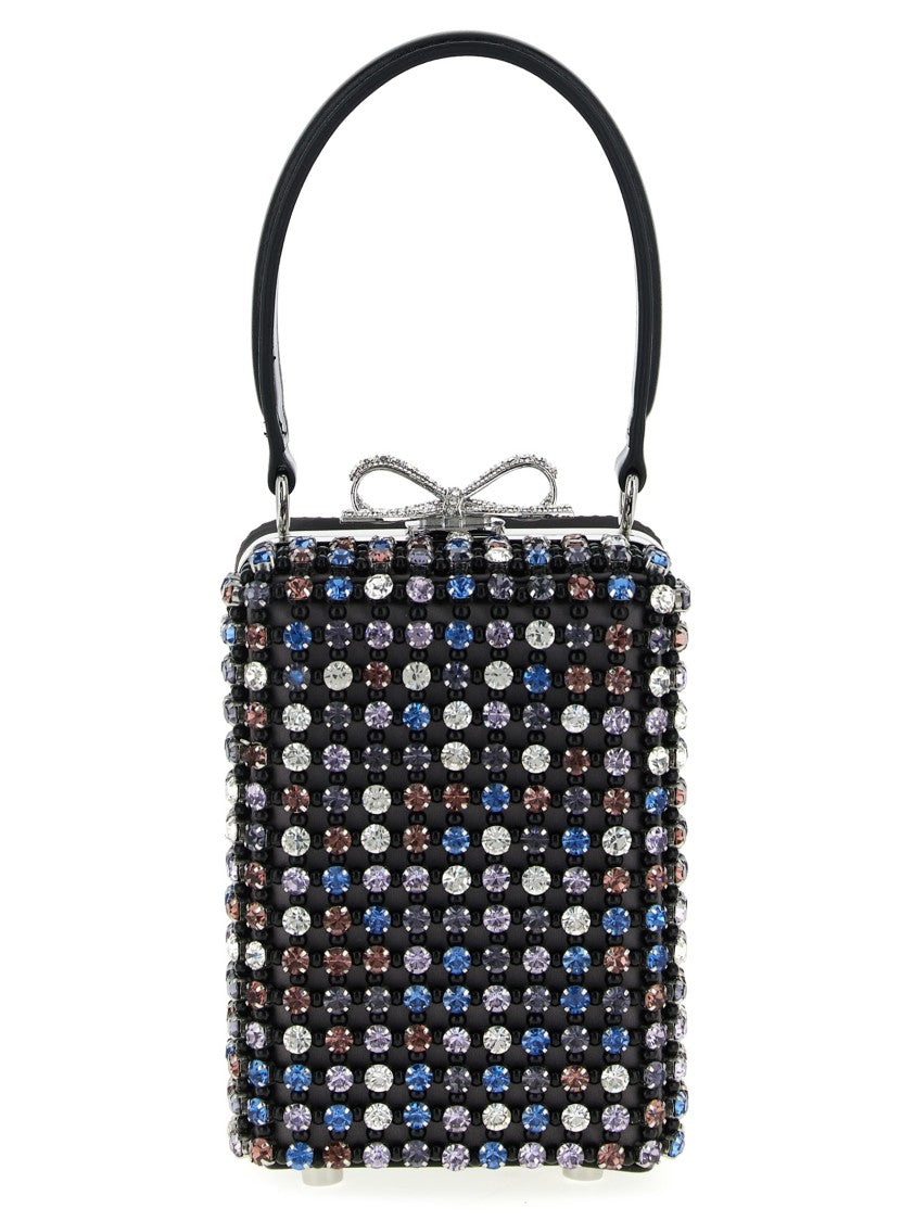 Self-Portrait 'Multi Crystal Chainmail' Handbag