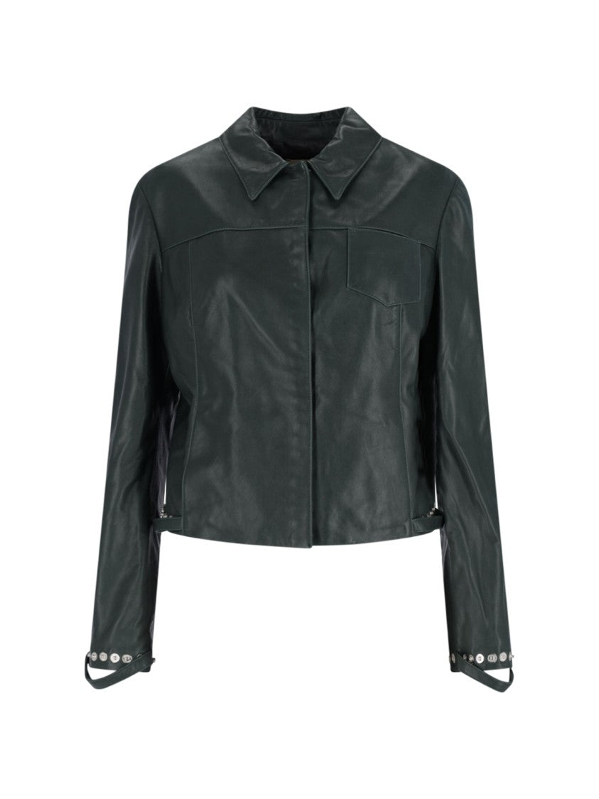 Paloma Wool Octavia' Lambskin Jacket – Dark Green