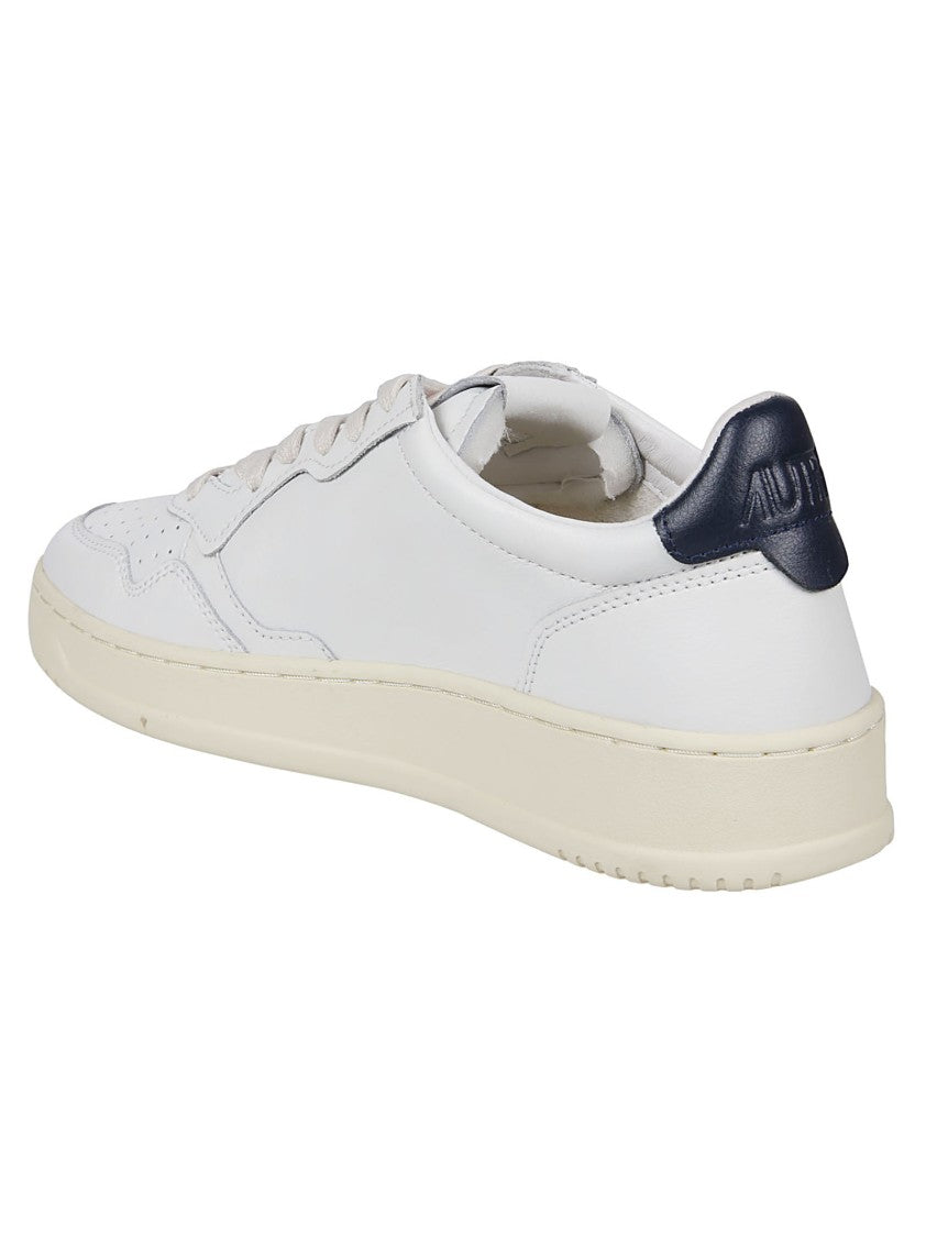 Autry White Medalist Low Leather Low-Top Sneakers