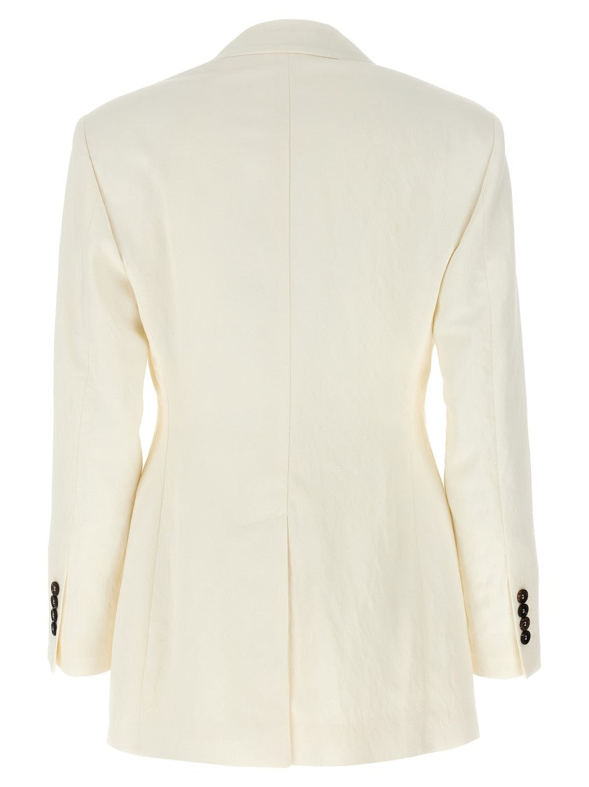 Brunello Cucinelli Double-Breasted Viscose Blend Blazer