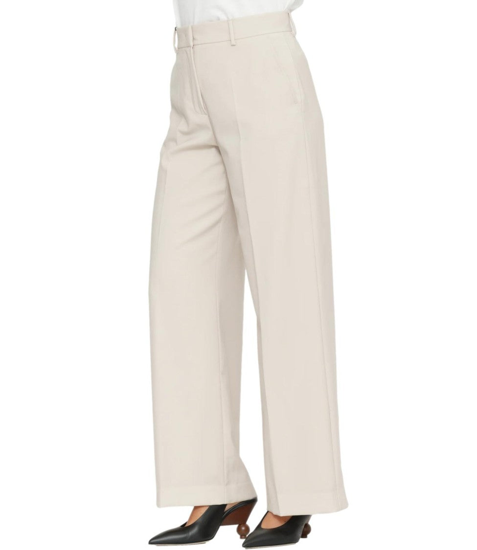 Max Mara Beige Wkdcorone Virgin Wool Trousers