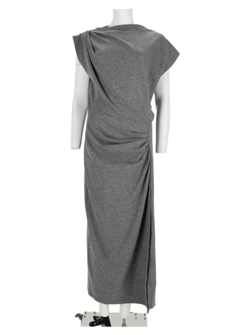 Isabel Marant Étoile Grey Relaxed-Fit Polyester-Blend Midi Dress