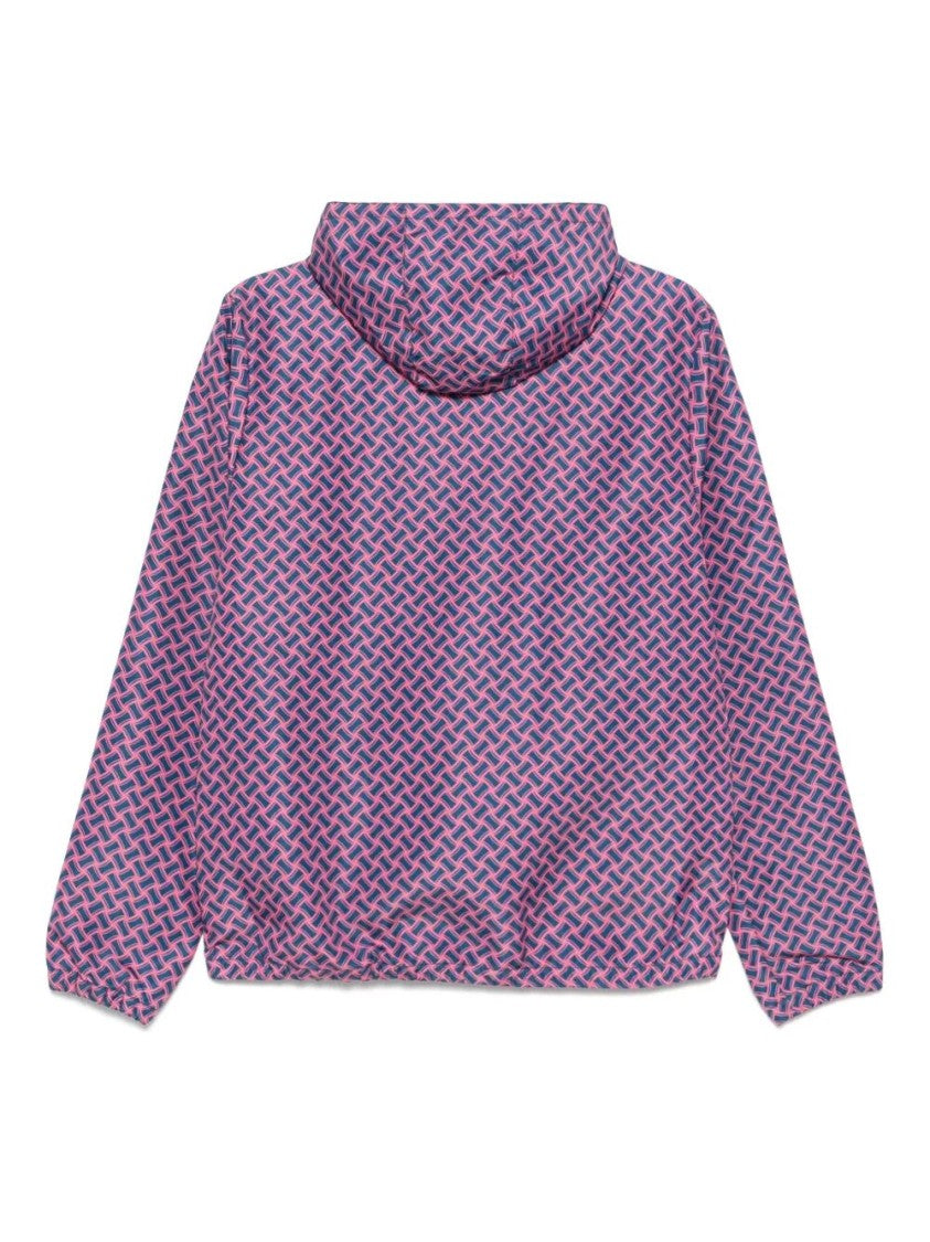 Drumohr Geometric Patterned Lightweight Jacket