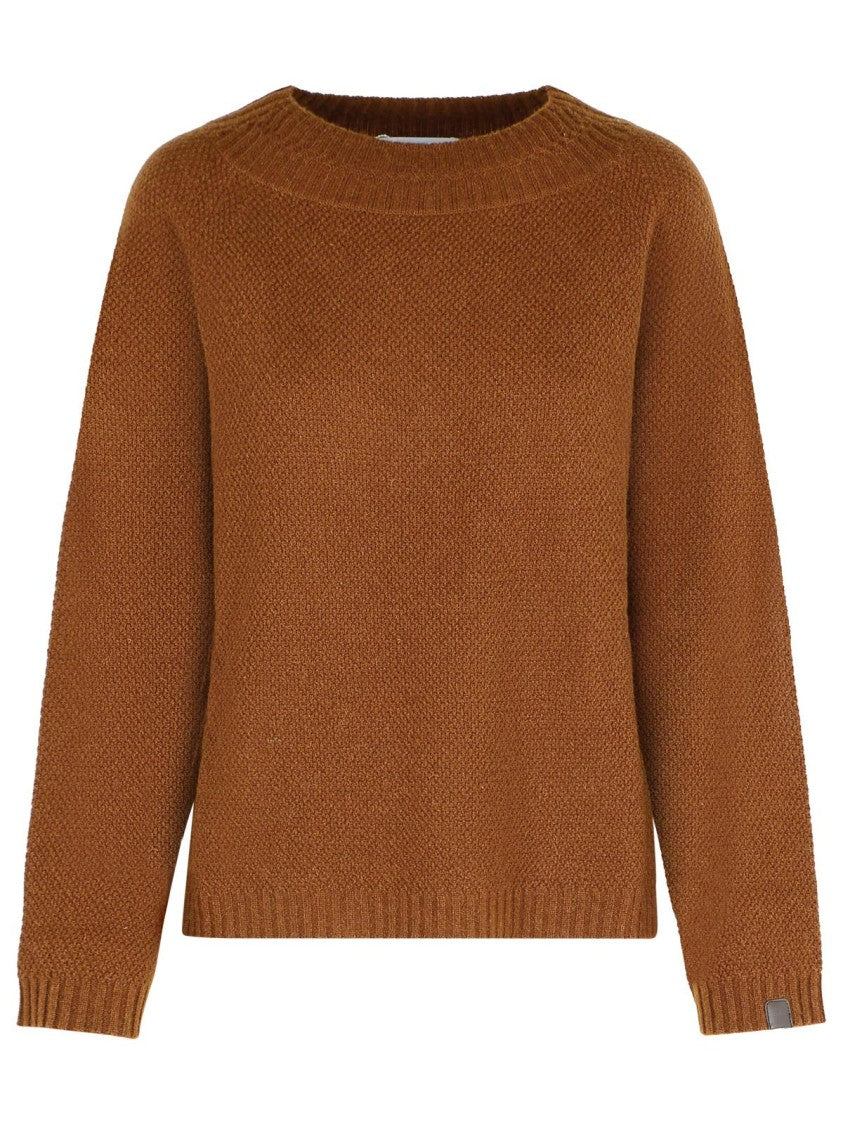 Max Mara 'Laser' Sweater In Leather-Colored Camel Yarn