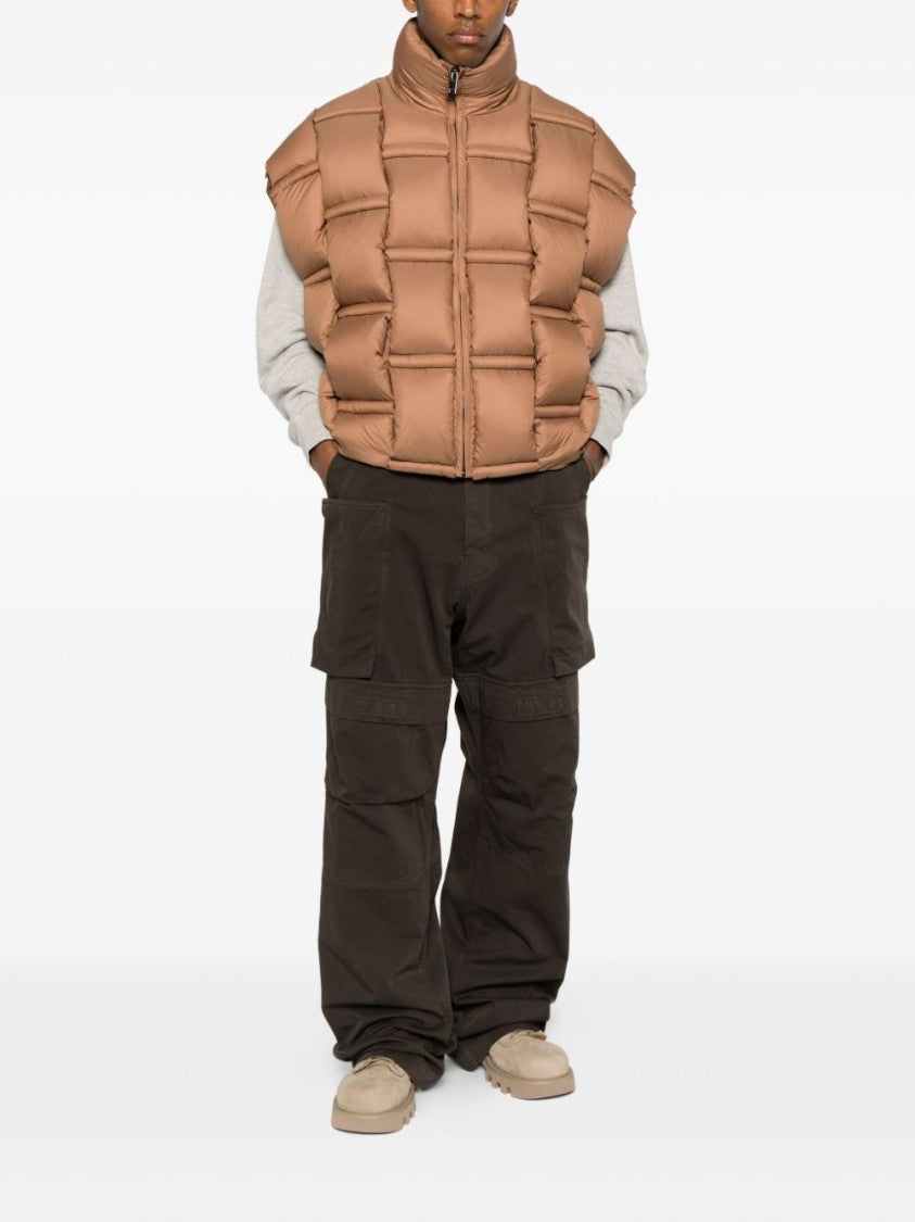 Raxxy Boxy Beige Quilted Knitwear Jacket