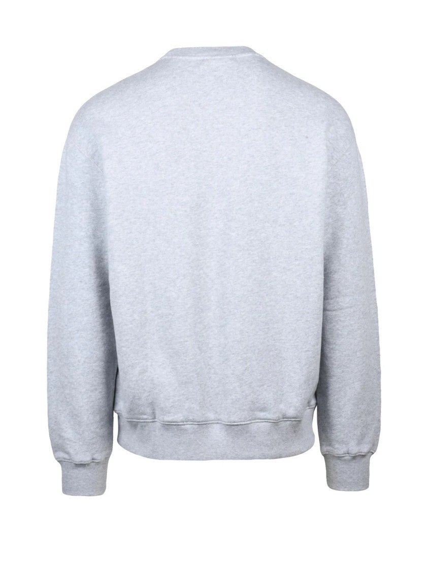 Maison Kitsuné Grey Cotton Graphic Sweatshirt