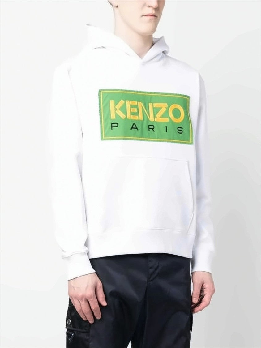 Kenzo Hoodie With Bold Patch And Relaxed Fit