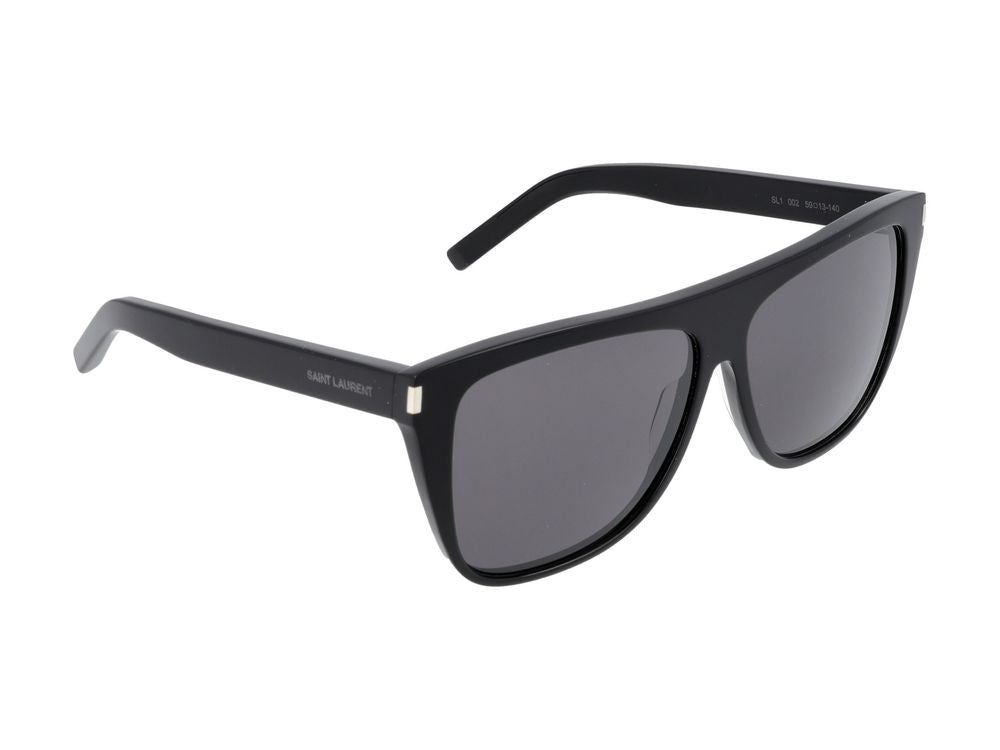 Saint Laurent Black Sl 1 Square Sunglasses