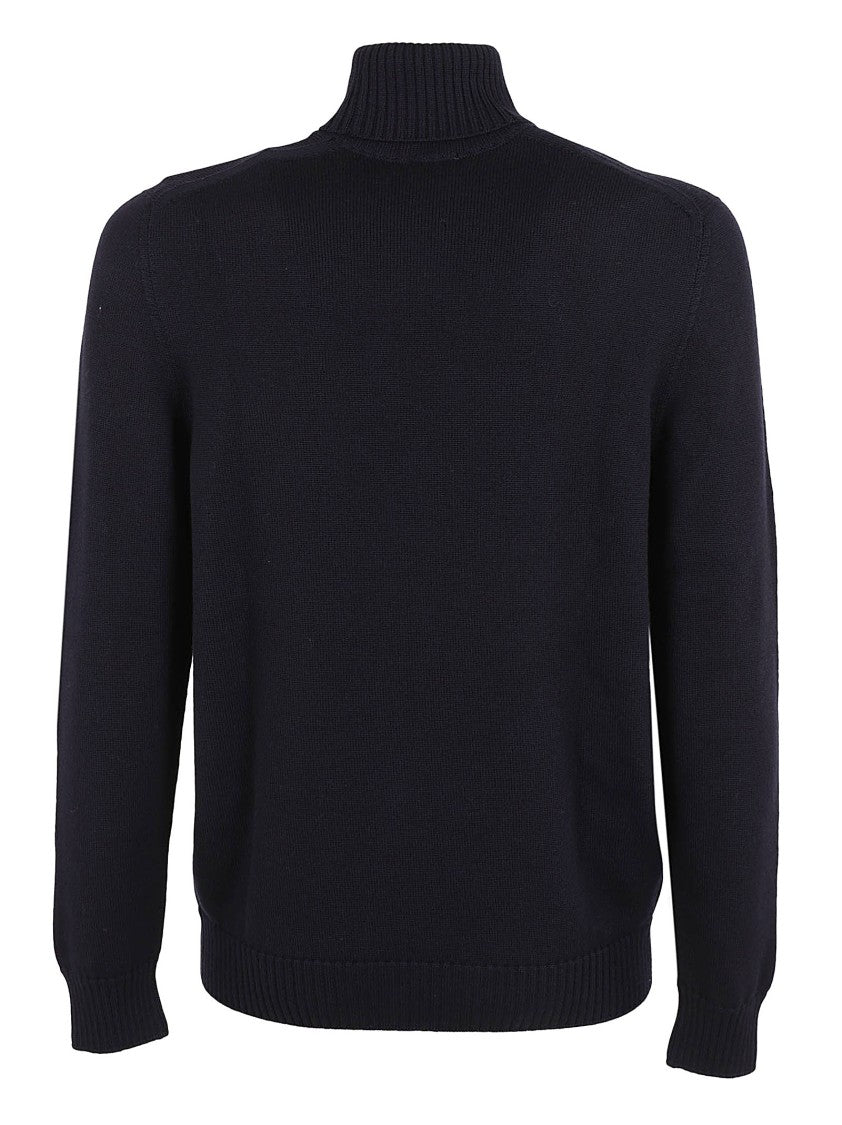 Drumohr Finely Knit Turtleneck Sweater In Extrafine Merino Wool
