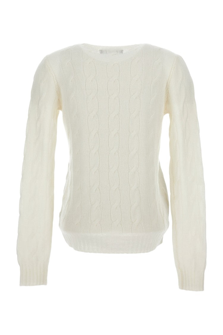 Ralph Lauren Collection Plaited Cashmere Pullover With Crew Neck Design