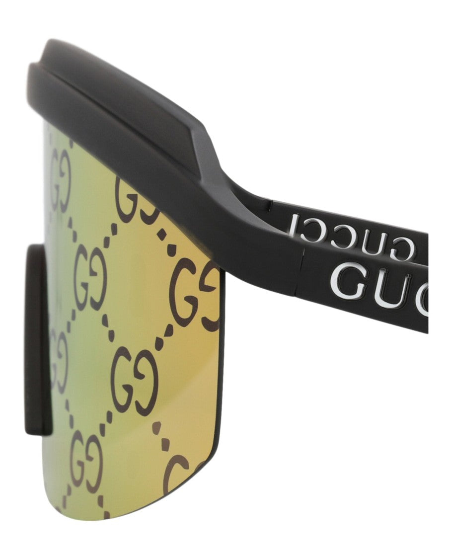Gucci Shield-Frame Injection Sunglasses