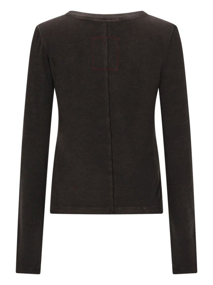 Uma Wang Neutrals Fitted Streamlined Long-Sleeve Top