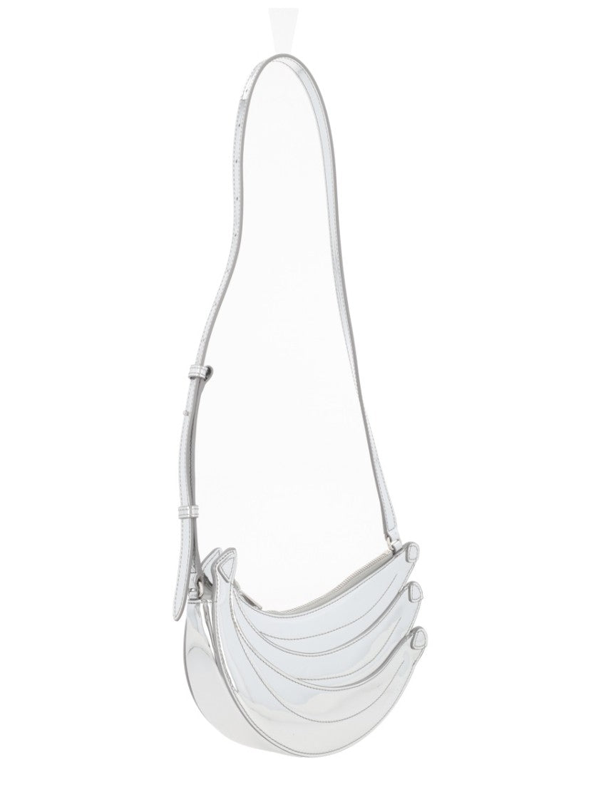 Casablanca Borsa Banana Glossy Curved Shoulder Bag