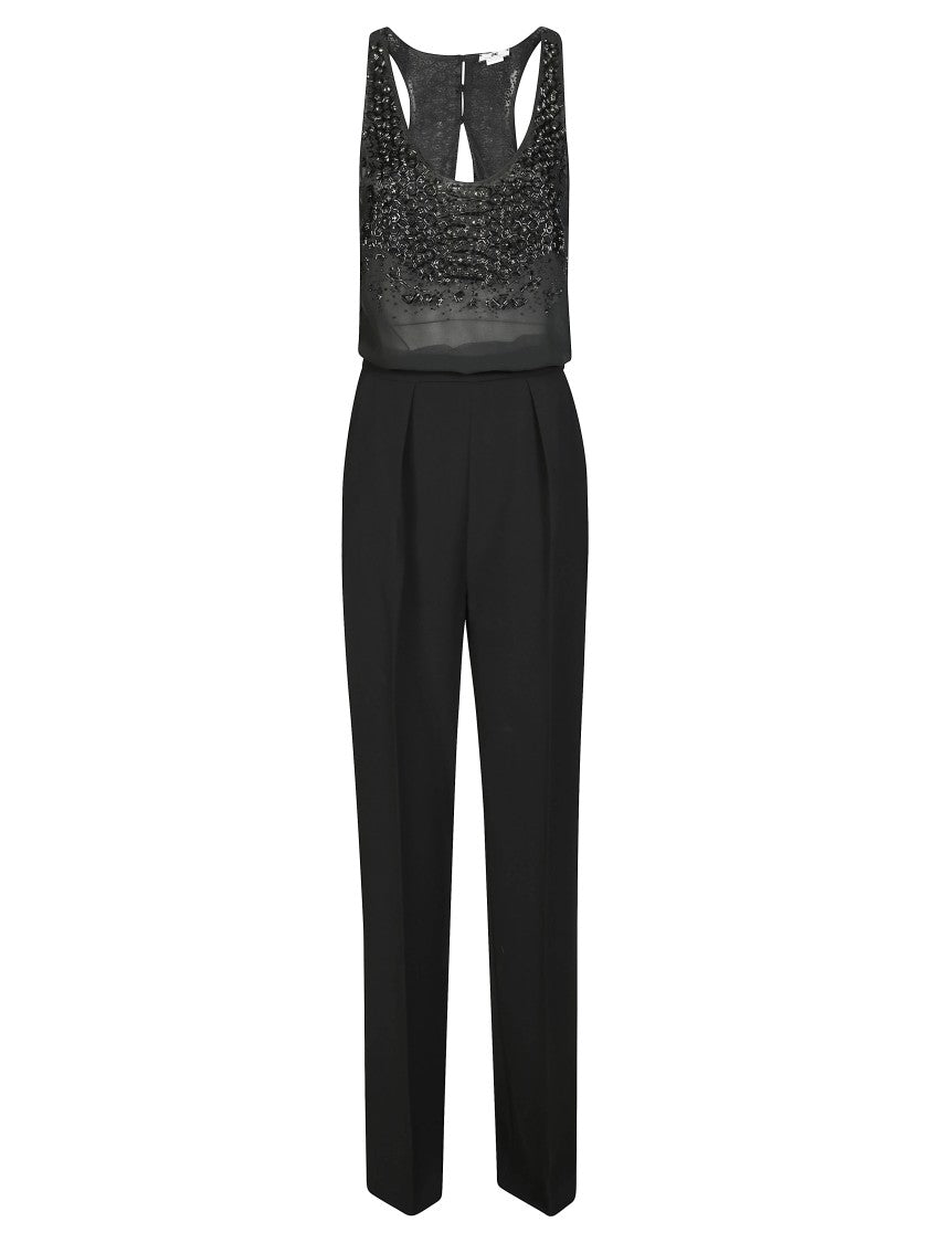 Elisabetta Franchi Refined Wide-Leg Jumpsuit With Sophisticated Silhouette