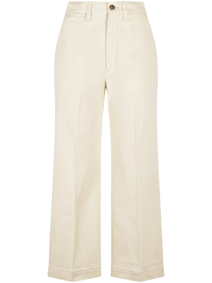 Polo Ralph Lauren High-Waisted Straight-Leg Trousers With Functional Pockets