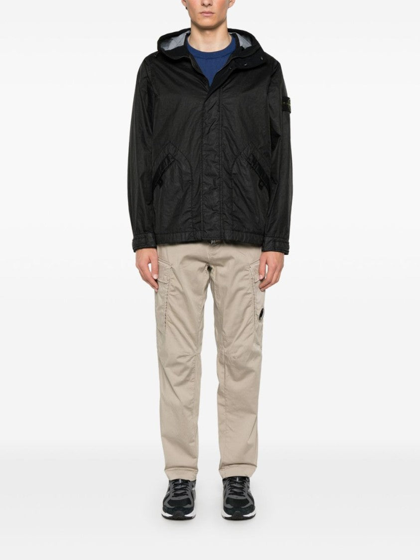 C.P. Company Cargo-Style Beige Trousers With Front Button Fastening And Utility Pockets