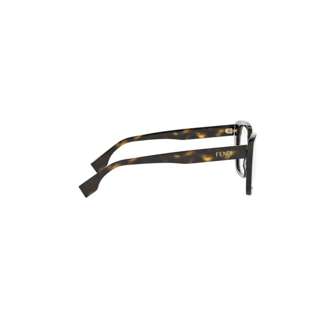 Fendi Fe50127i Oversized Square Tortoiseshell Frame Eyeglasses
