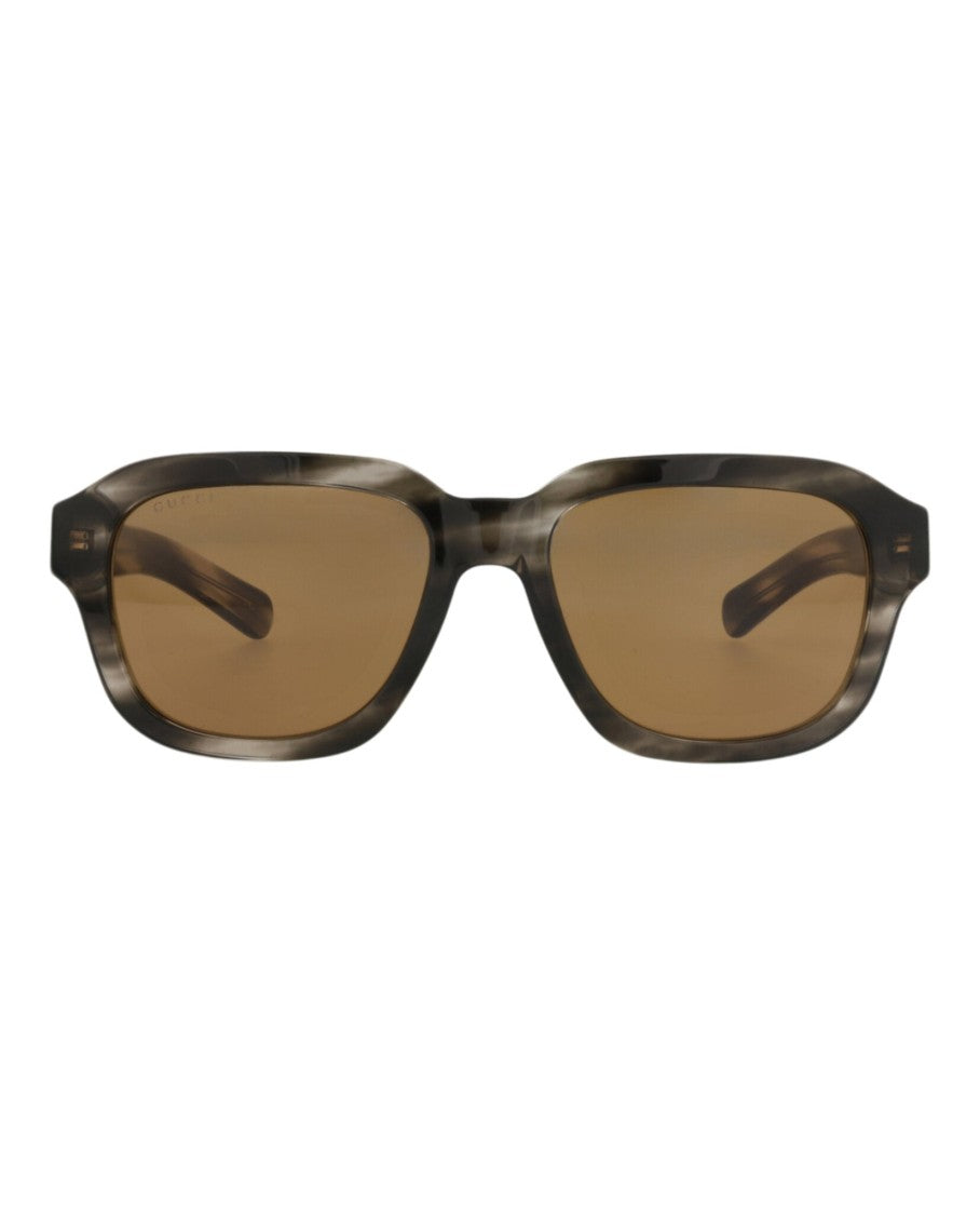 Gucci Square-Frame Recycled Acetate Sunglasses