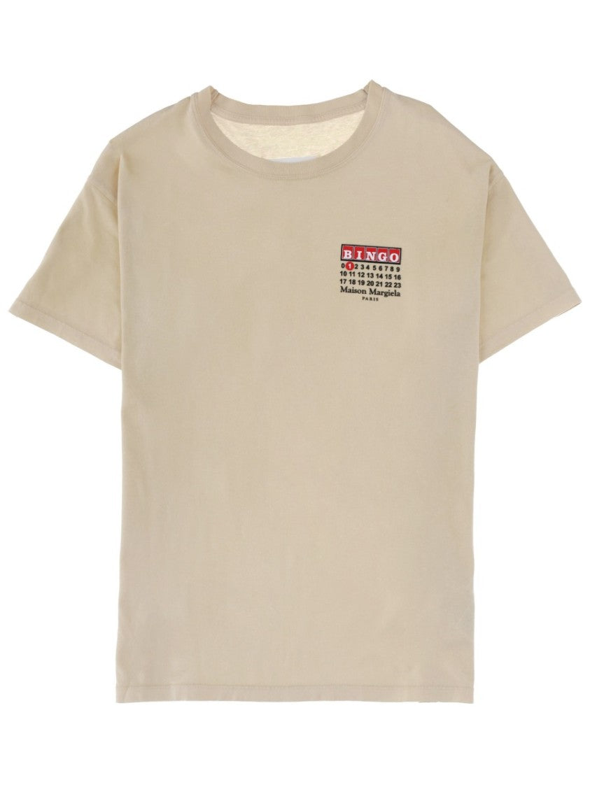 Maison Margiela White Cotton Bingo Graphic T-Shirt