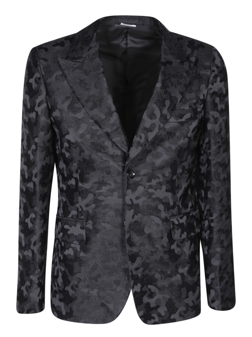 Comme Des Garçons Black Peaked Lapel Blazer