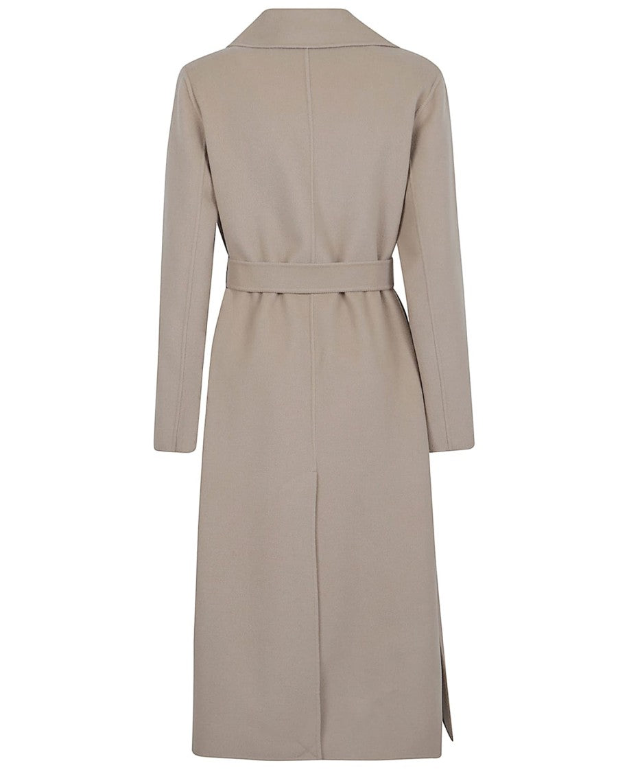 Max Mara Classic Wrap Coat With Wide Lapel