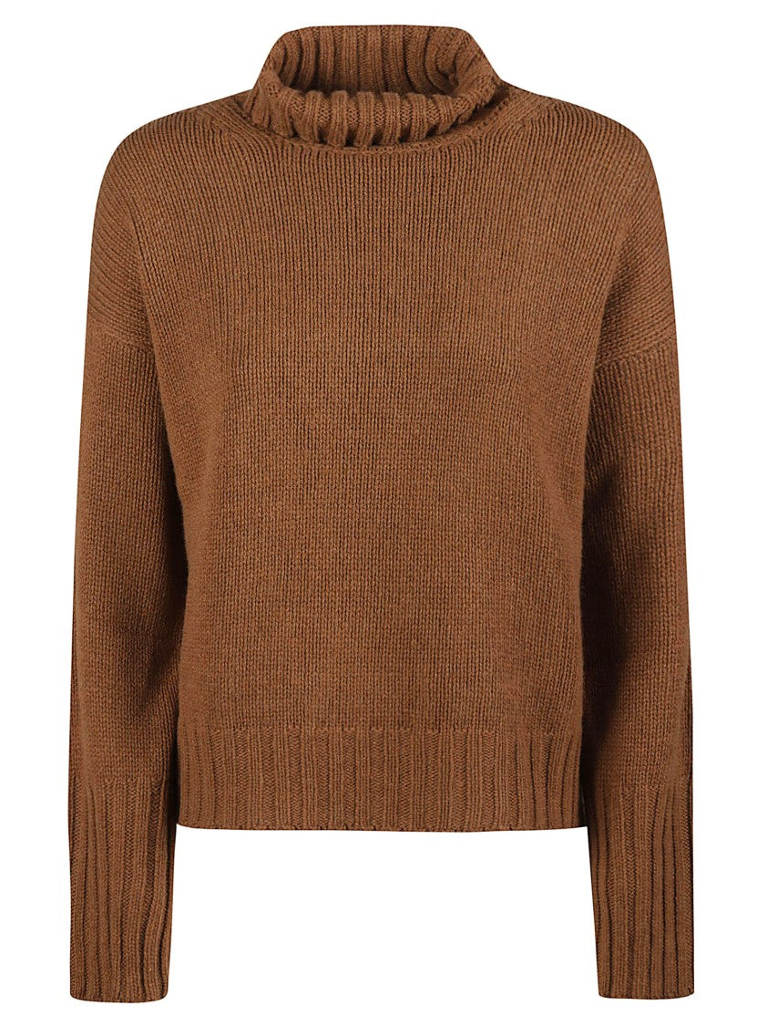 Aragona Ribbed Knit Cashmere Turtleneck Sweater