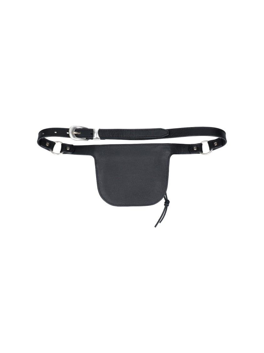 Our Legacy Black Calfskin Belt Bag