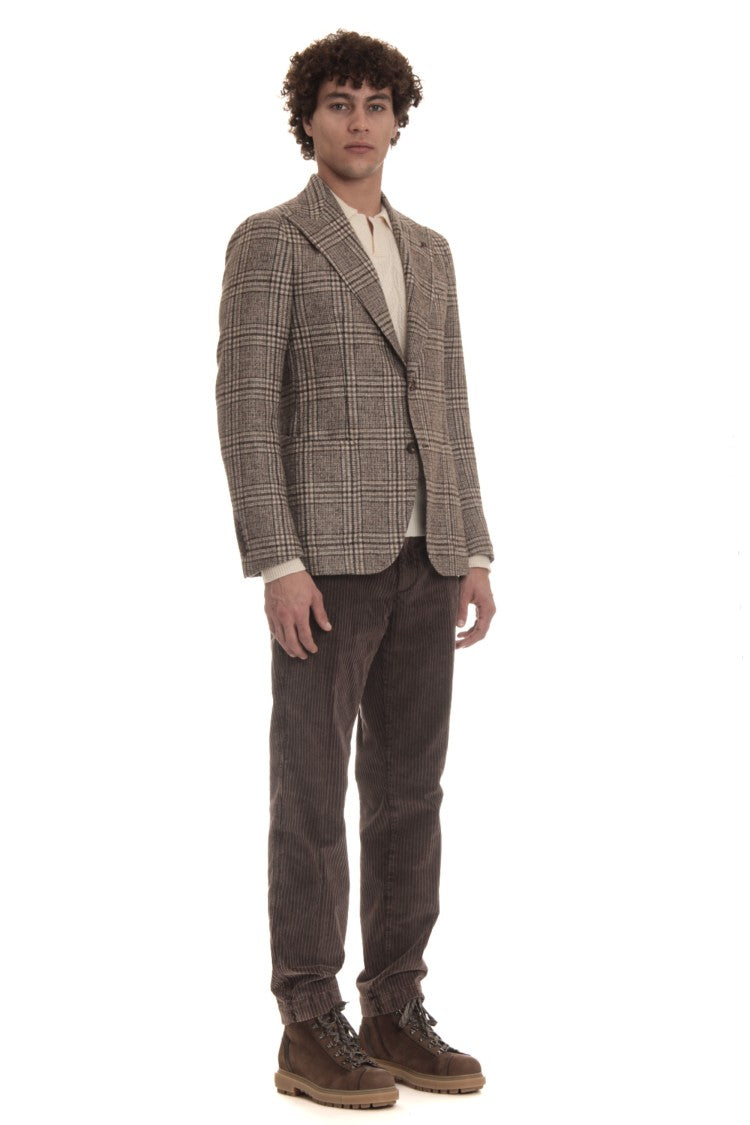 Tagliatore Prince Of Wales Wool-Alpaca Jacket