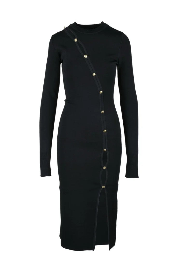 Versace Jeans Couture Long Knit Dress - Black
