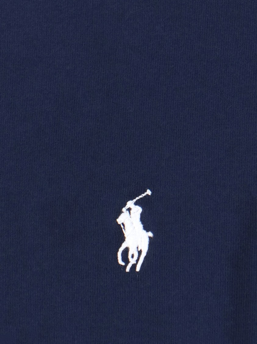 Polo Ralph Lauren Navy Smooth Texture Ribbed Knit Hooded Sweatshirt