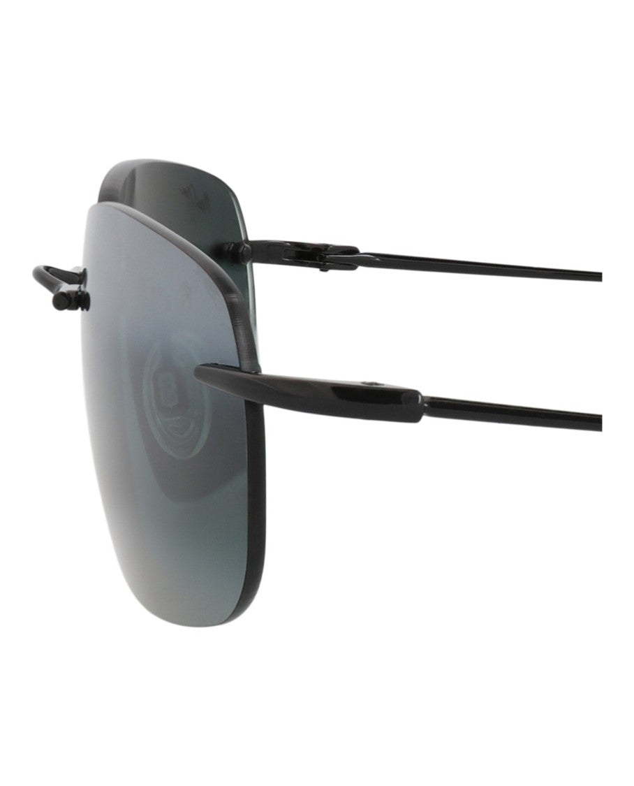 Maui Jim Square-Frame Metal Sunglasses