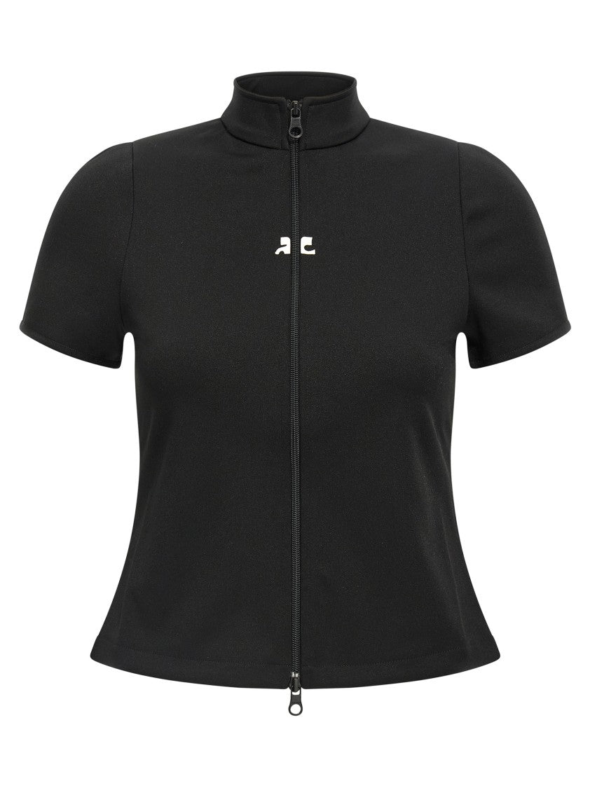 Courrèges 'Interlock Zipped' Top