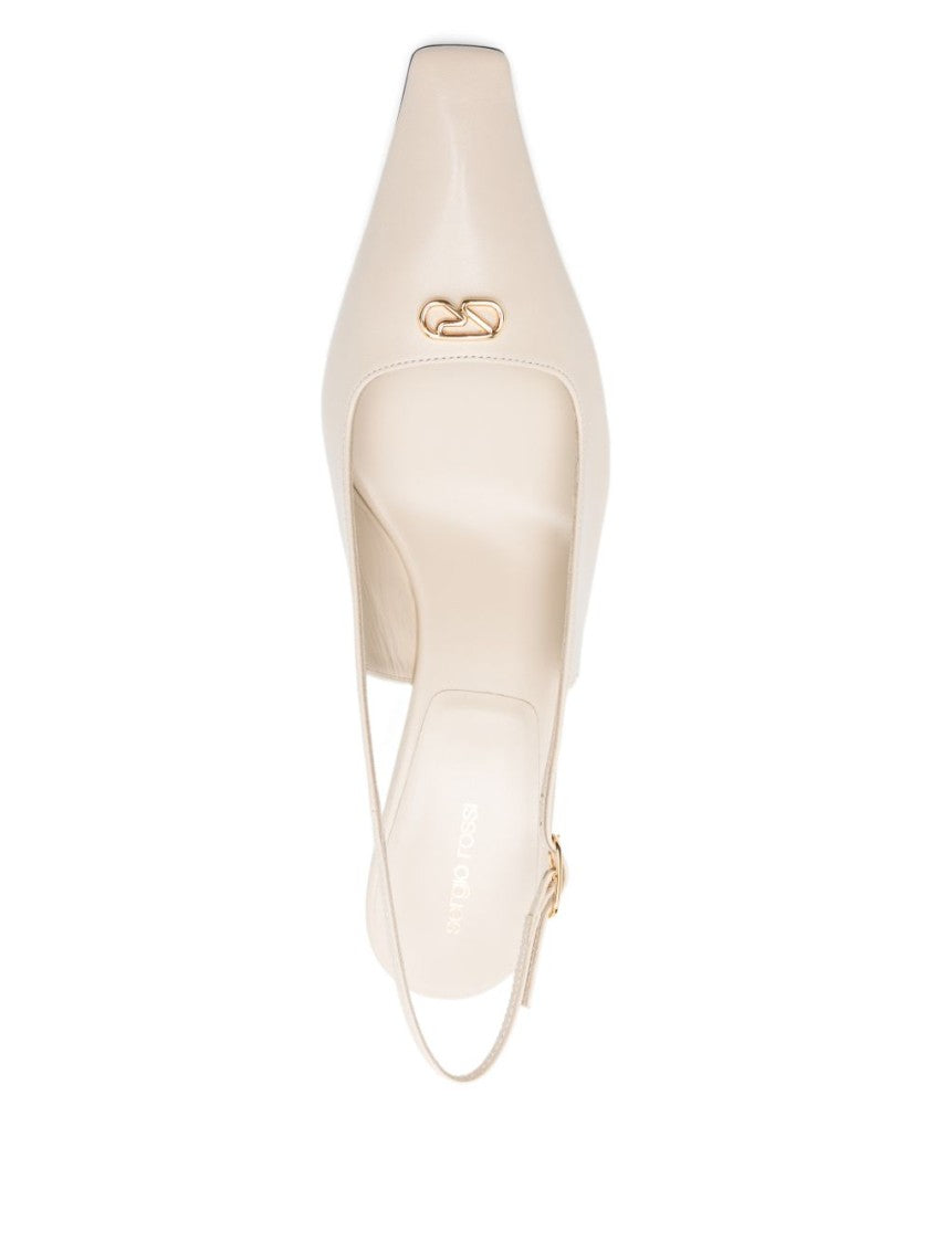 Sergio Rossi Silk And Nylon Pointed Stiletto Pumps