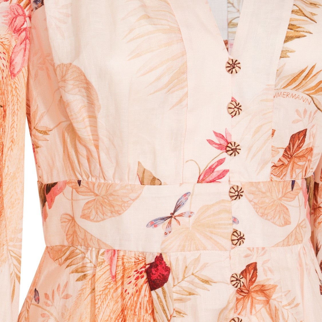 Zimmermann Cream Linen Dress