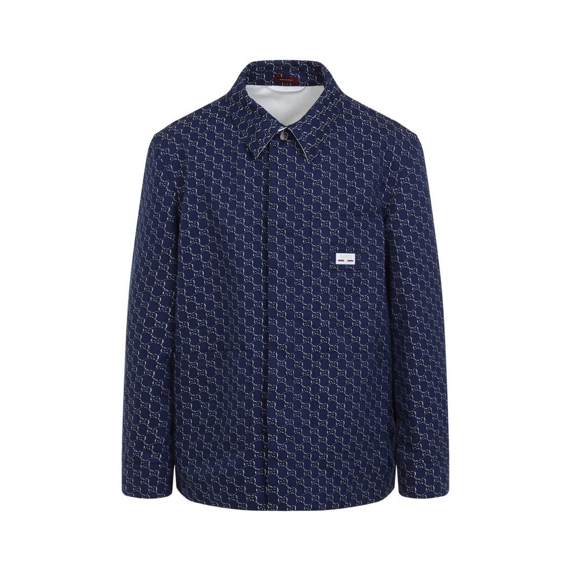 Gucci Button-Down Shirt With Geometric Pattern