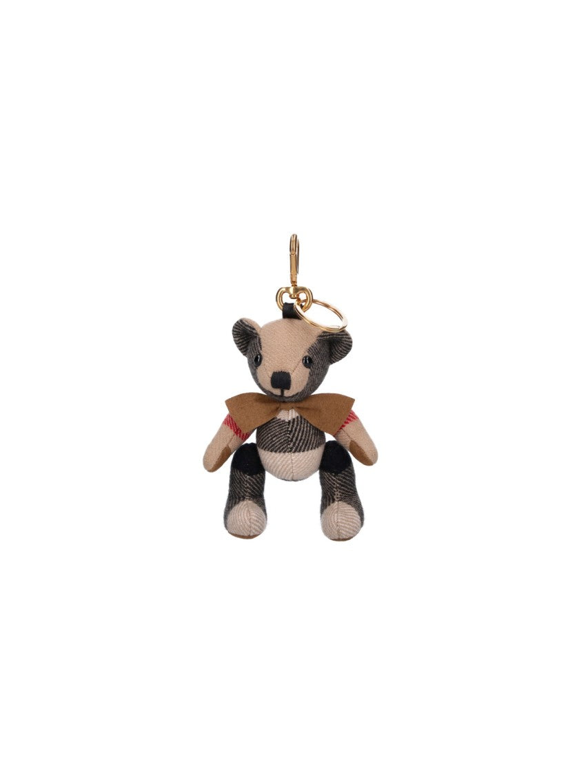 Burberry Check Pattern Teddy Bear Keychain