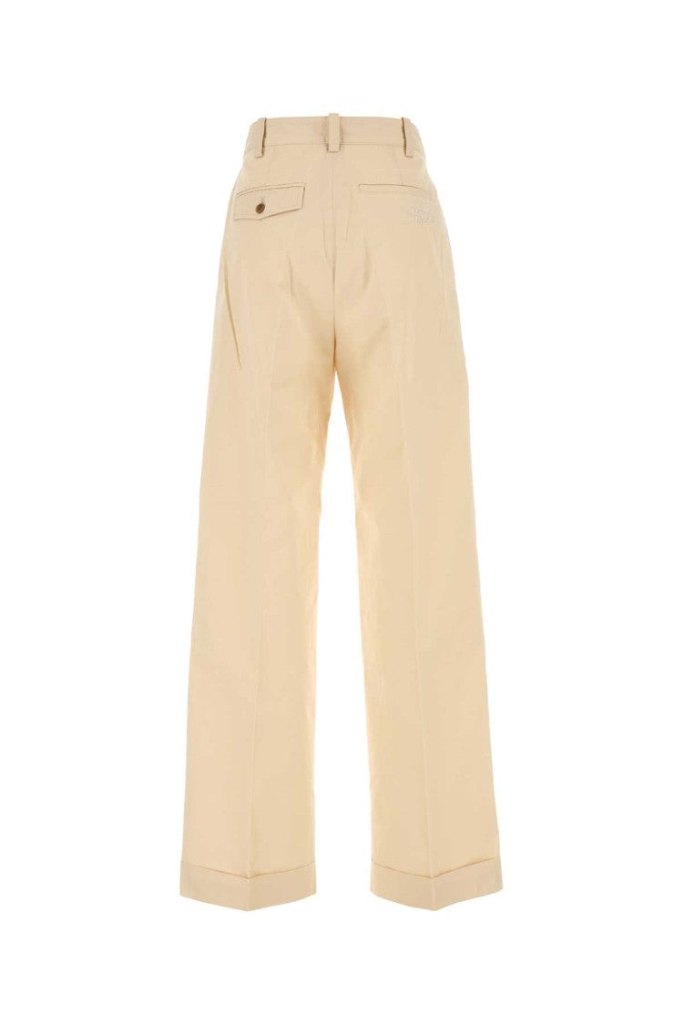 Maison Kitsuné Cream Cotton Pant