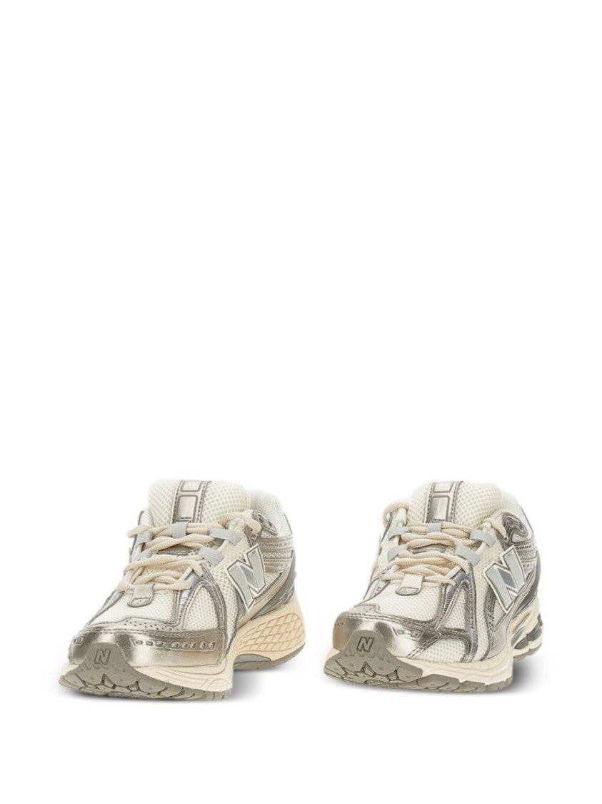 New Balance White Mesh U1906 Sneakers With Silver Accents