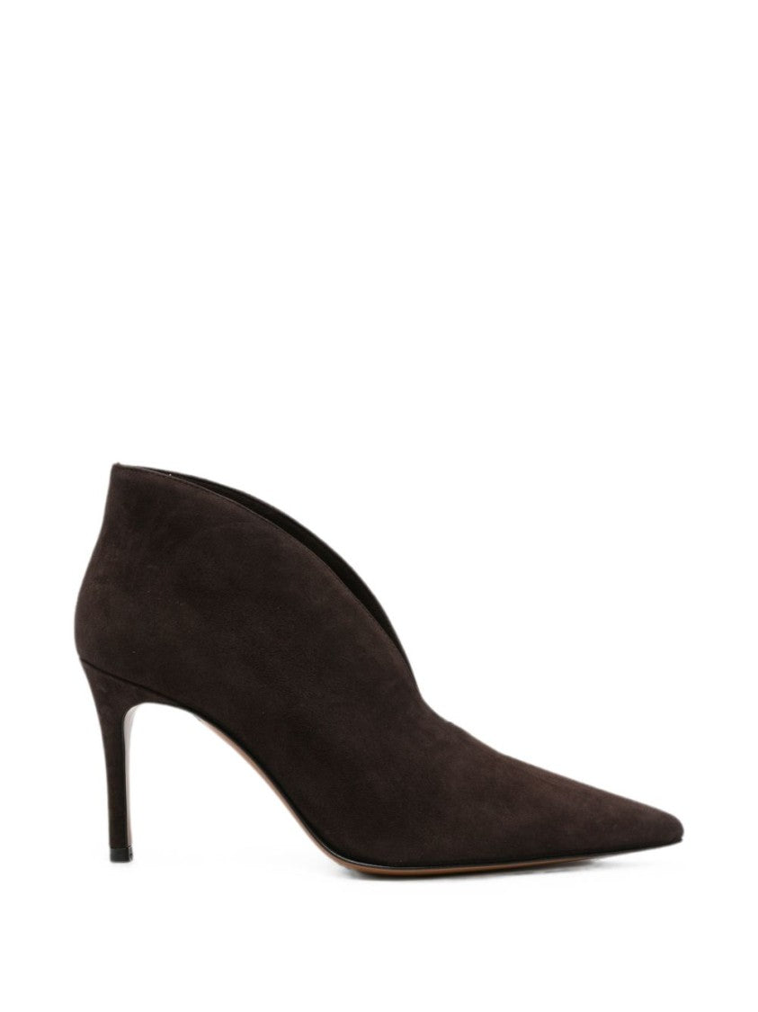 Roberto Festa Suede Pointed Toe Boots - Dark Brown
