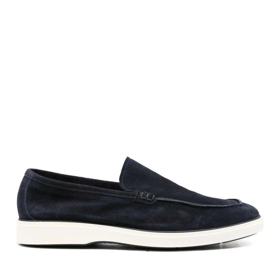John Harrison Blue Suede Slip-On Loafers