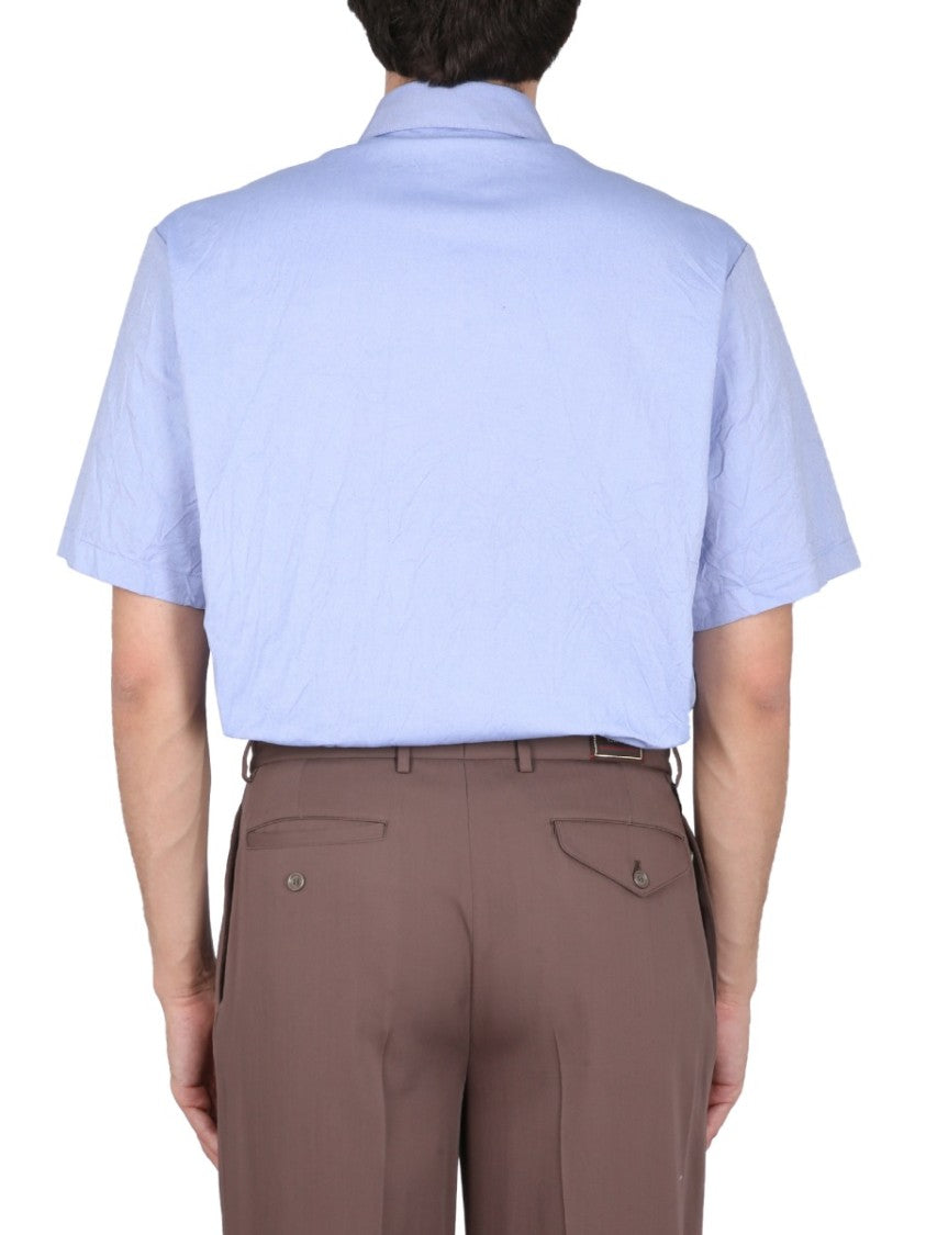 Gucci Casual Shirt With Bear Embroidery On Pocket