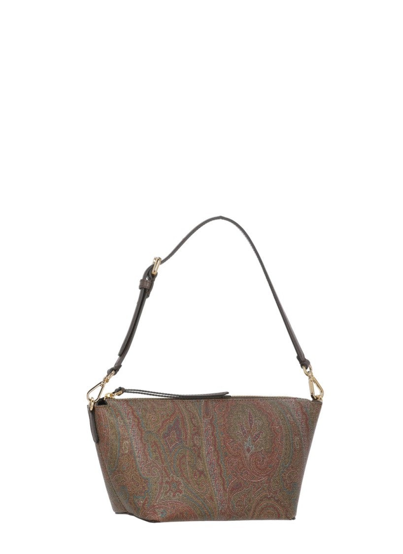 Etro Paisley Pattern Etro Shoulder Bag With Leather Accents