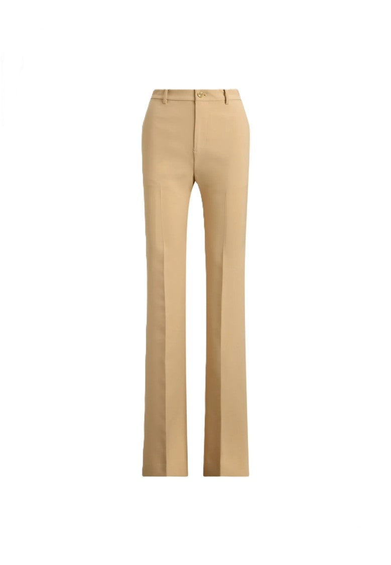 Lauren Ralph Lauren Light Beige Woven City Crepe Trousers